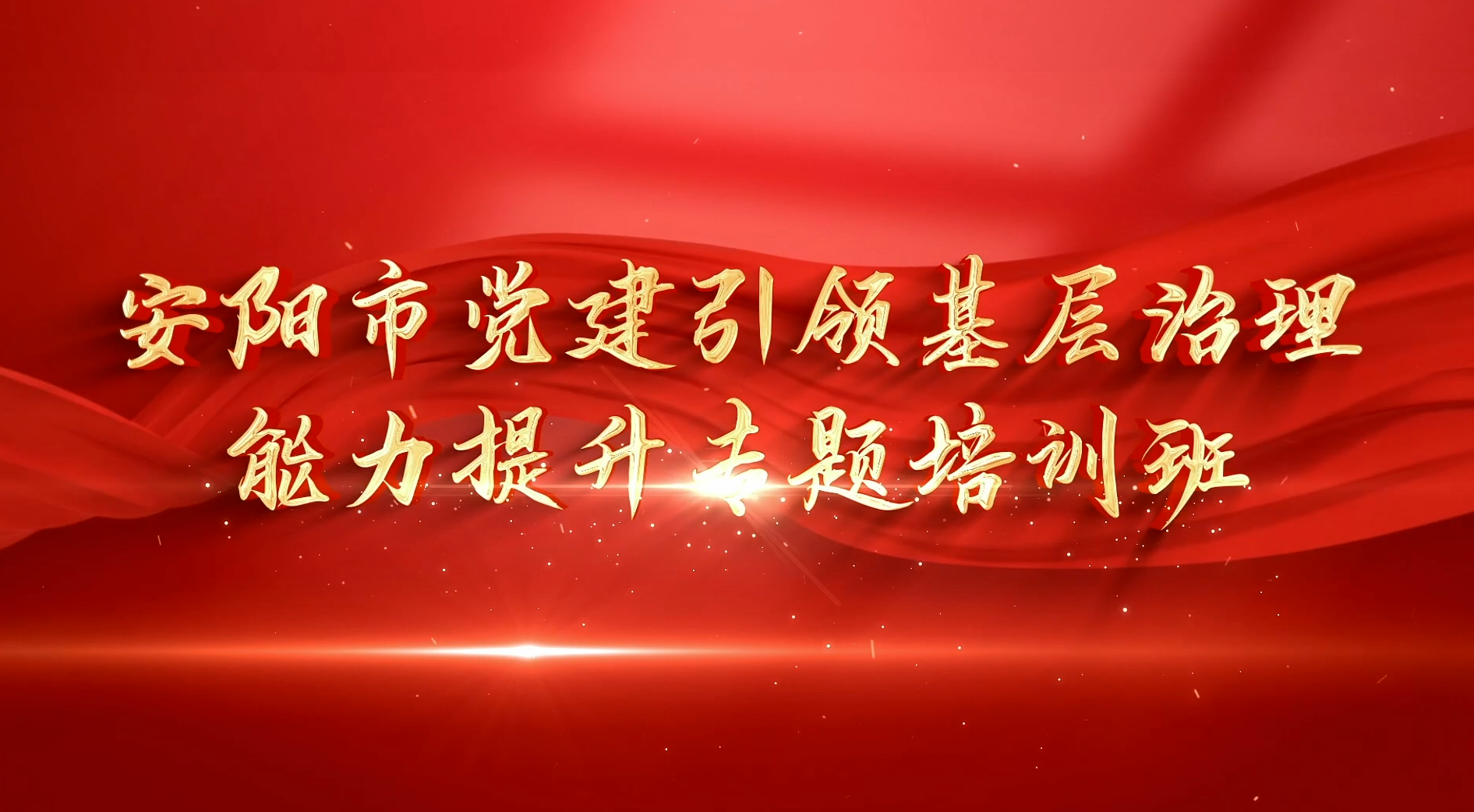 >安阳市党建引领基层治理能力提升专题培训班